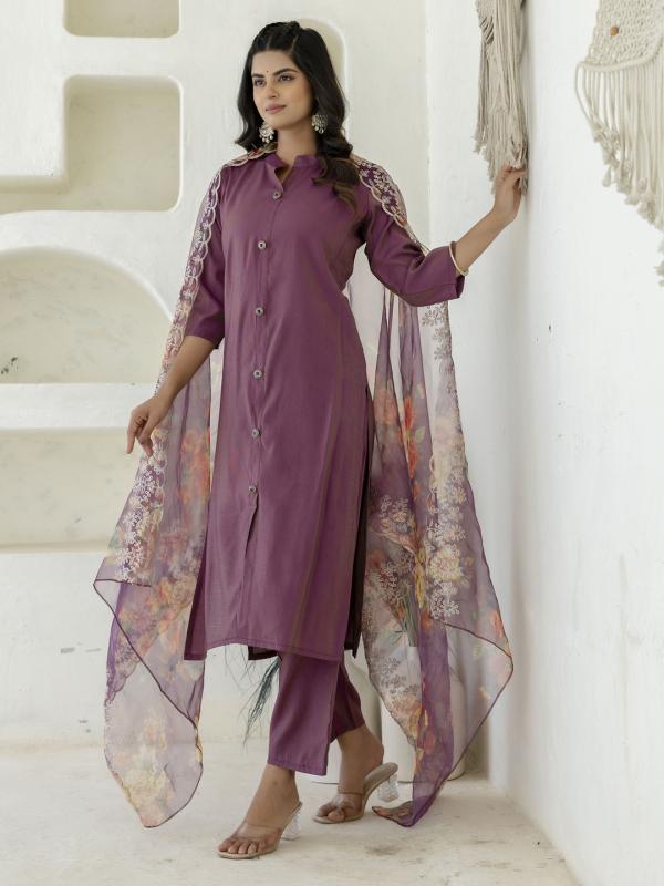 VP 9710 P Silk Blend Women Ethnic Suit Sets